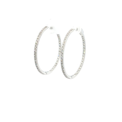 14kW .96cttw Diamond Hoop E0674