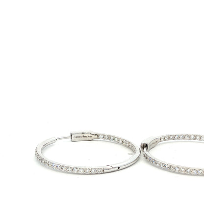 14kW .96cttw Diamond Hoop E0674