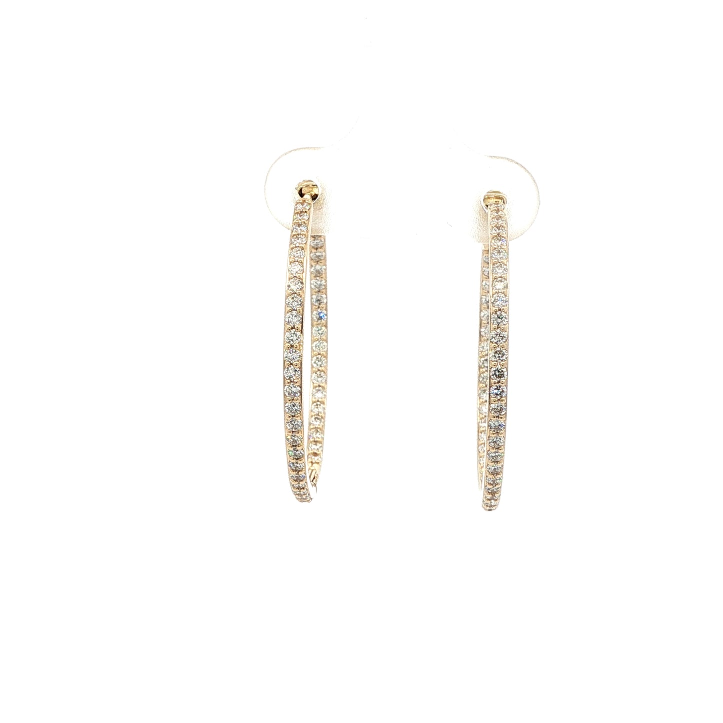 14kY .96cttw Diamond Hoop E0674