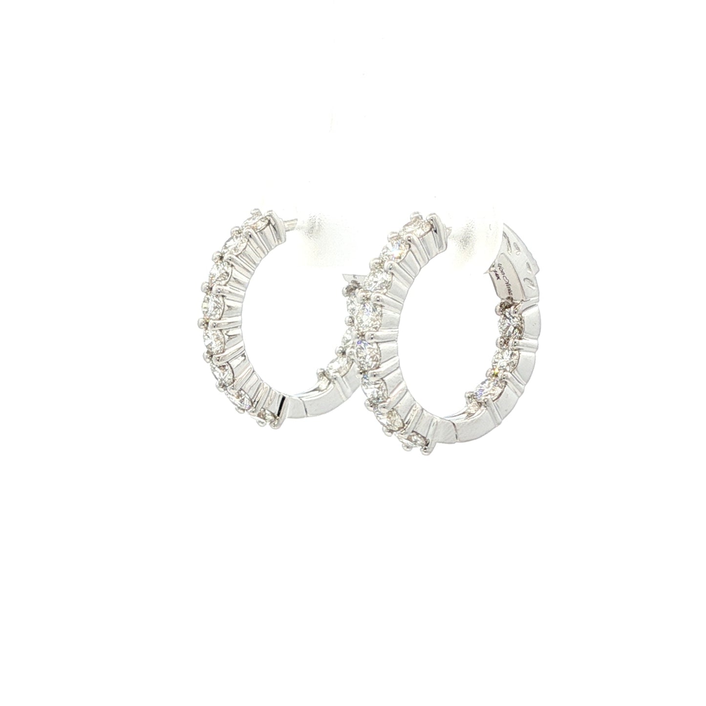 14kW 1.24cttw Diamond Hoop E0045