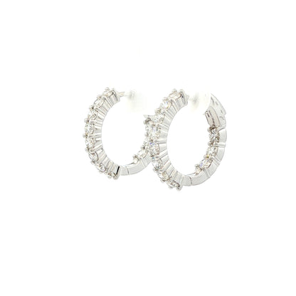 14kW 1.24cttw Diamond Hoop E0045