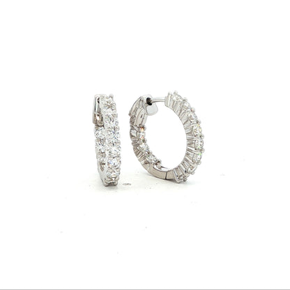14kW 1.24cttw Diamond Hoop E0045