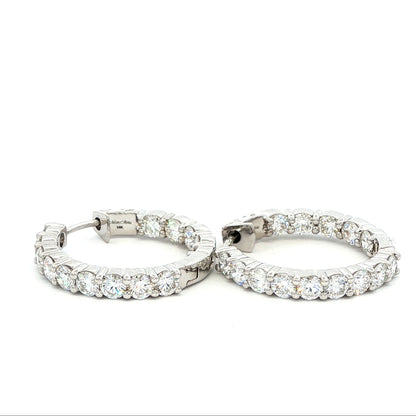 14kW 2.12cttw Diamond Hoop E0046