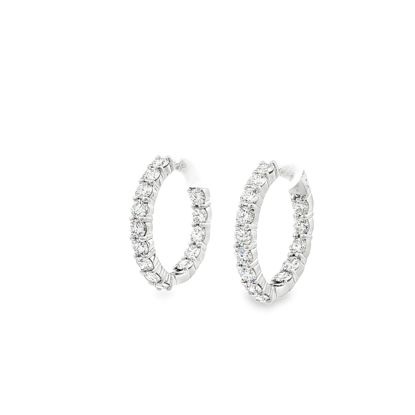 14kW 2.10cttw Diamond Hoop E0046