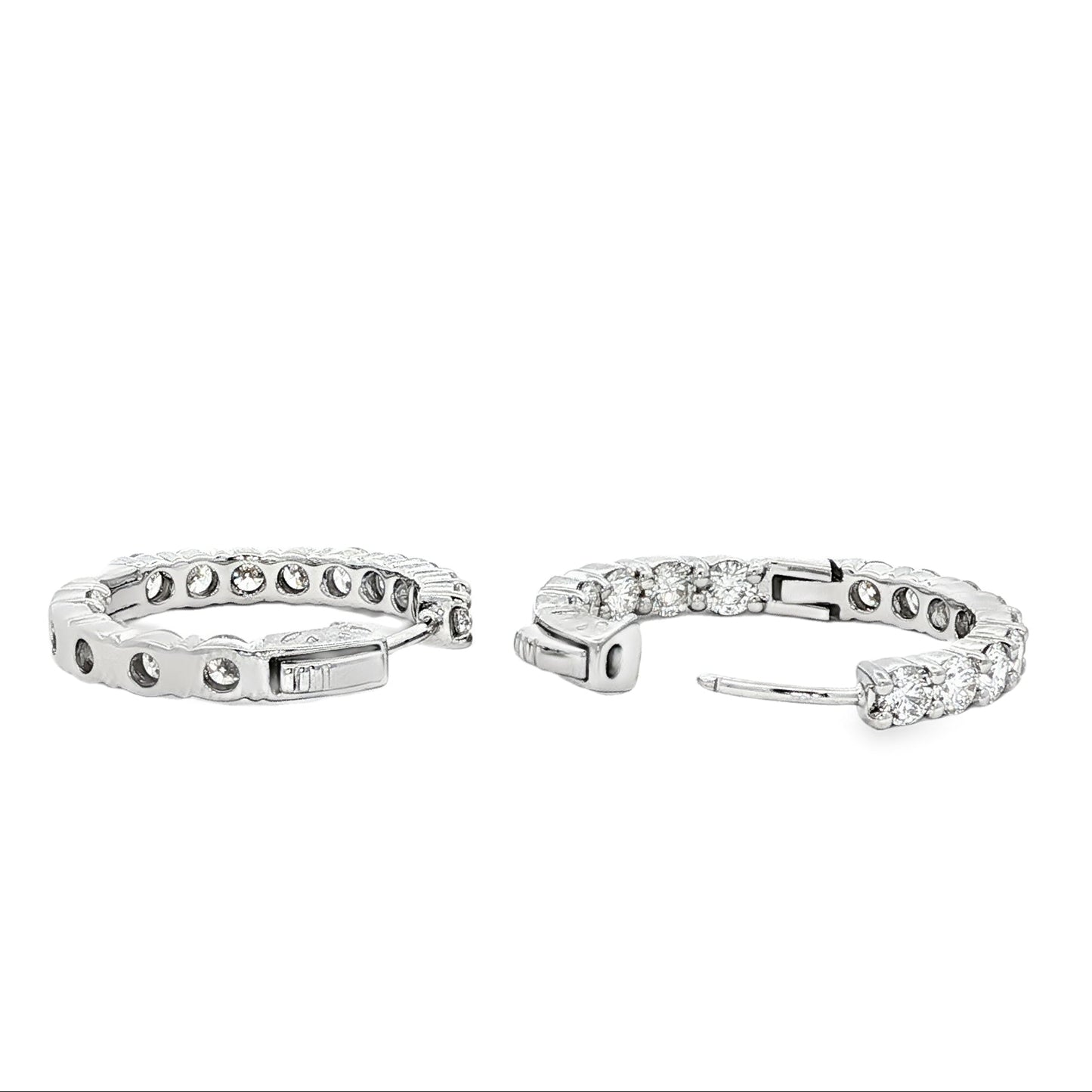 14kW 2.12cttw Diamond Hoop E0046