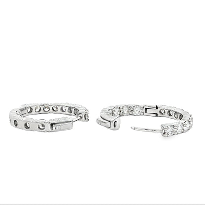 14kW 2.12cttw Diamond Hoop E0046