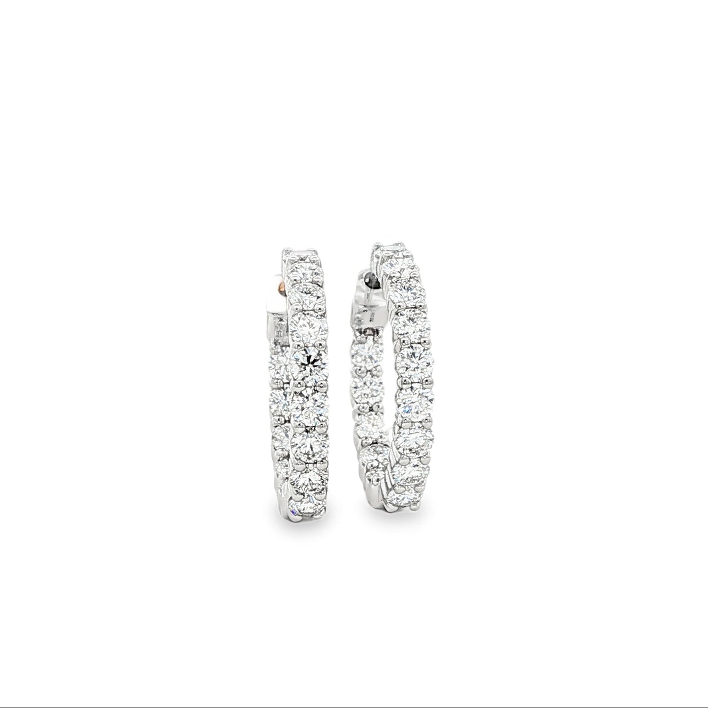 14kW 2.12cttw Diamond Hoop E0046