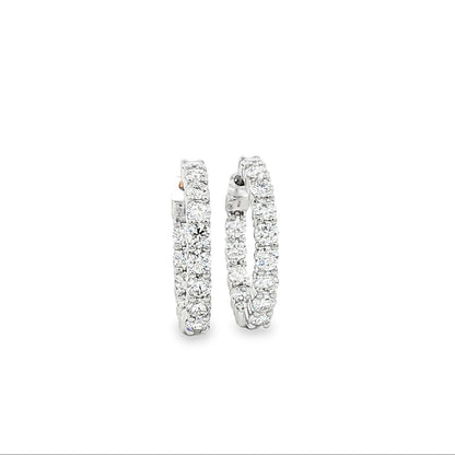 14kW 2.12cttw Diamond Hoop E0046