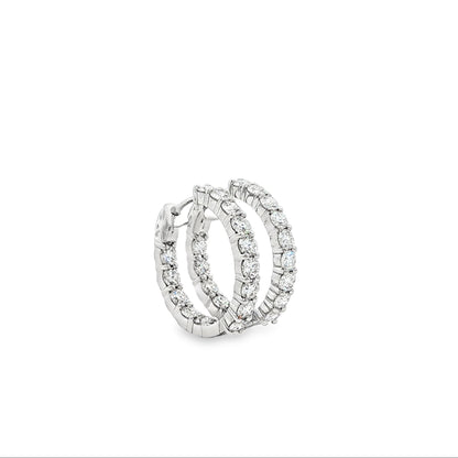 14kW 2.12cttw Diamond Hoop E0046