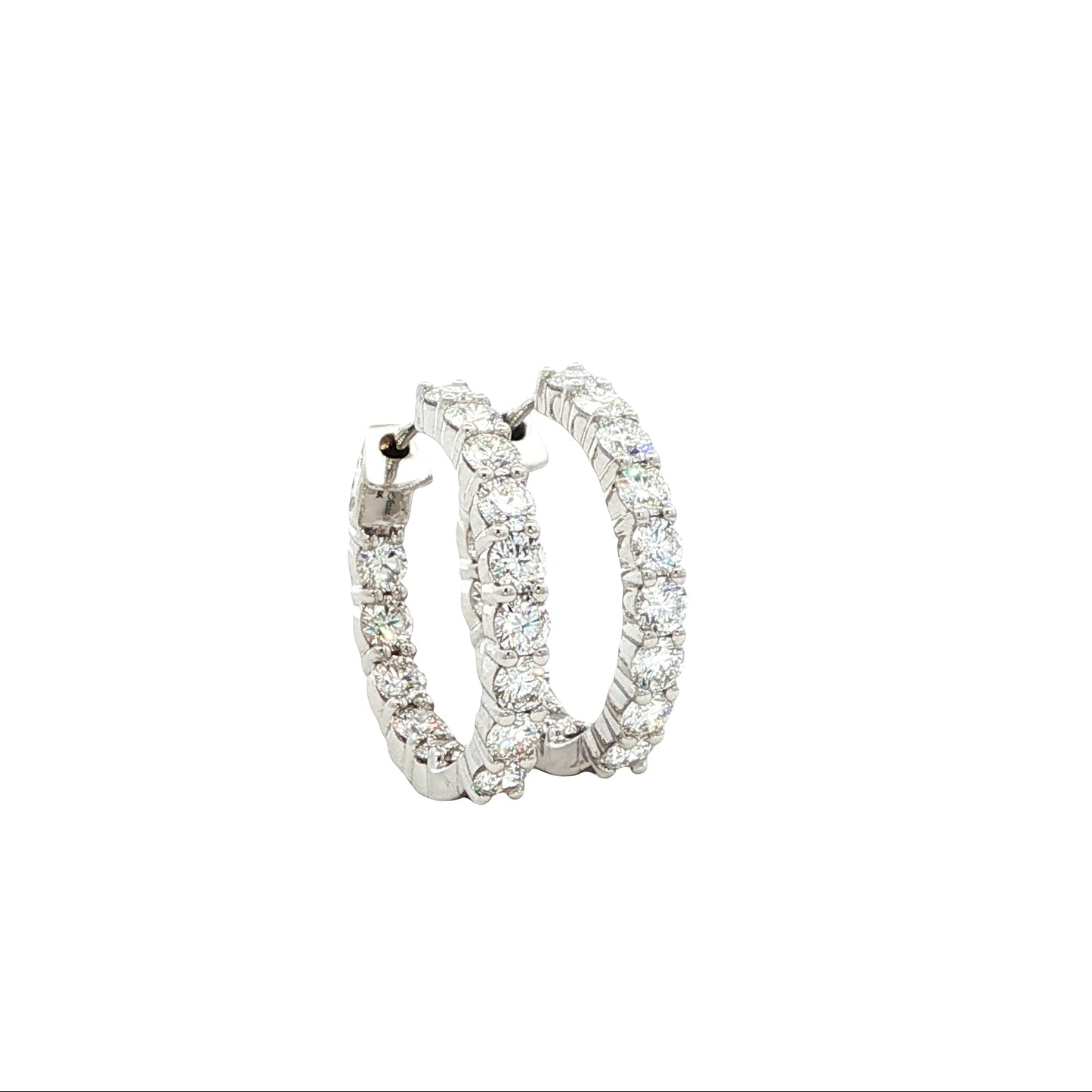 14kW 2.12cttw Diamond Hoop E0046