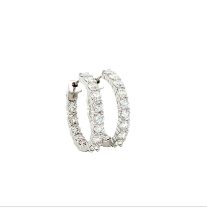 14kW 2.12cttw Diamond Hoop E0046