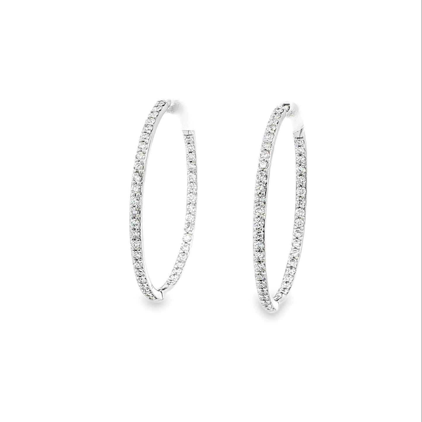 14kW .96cttw Diamond Hoop E0674