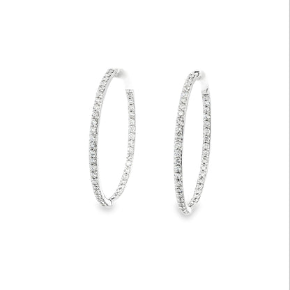 14kW .96cttw Diamond Hoop E0674