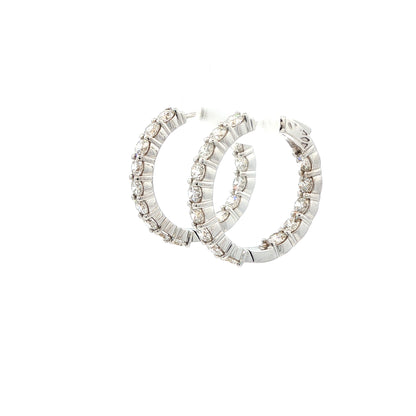 14kW 3.55cttw Diamond Hoop E0052