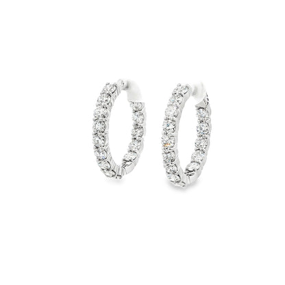 14kW 3.55cttw Diamond Hoop E0052