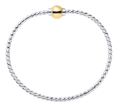 SS/YG Twist Bracelet ZB5408-70