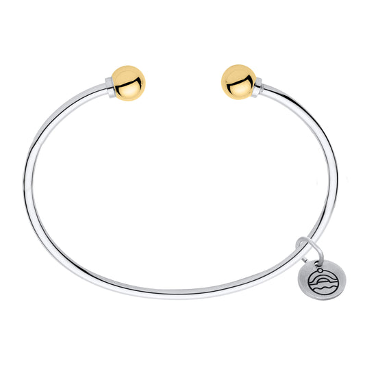 SS/YG Cuff Bracelet ZB5410-70