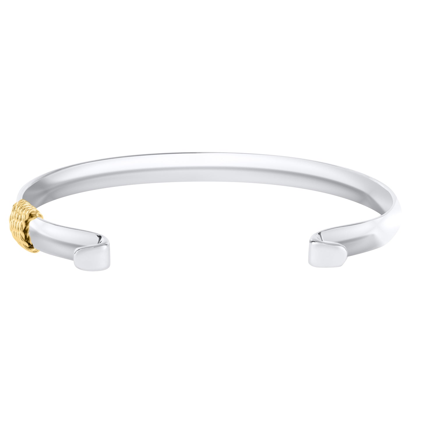 SS/YG Narrow w/Rope Convertible Bracelet ZB5429-75