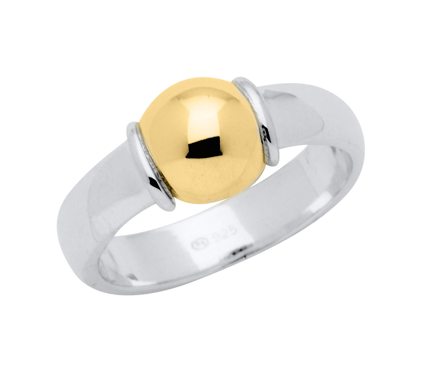 SS/YG Bead Ring ZF5405-9